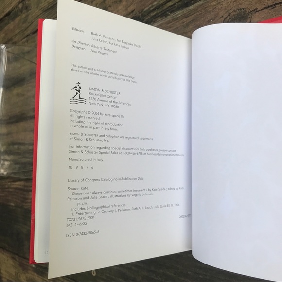 Kate Spade Occasions Hardcover Book - Picture 9 of 11